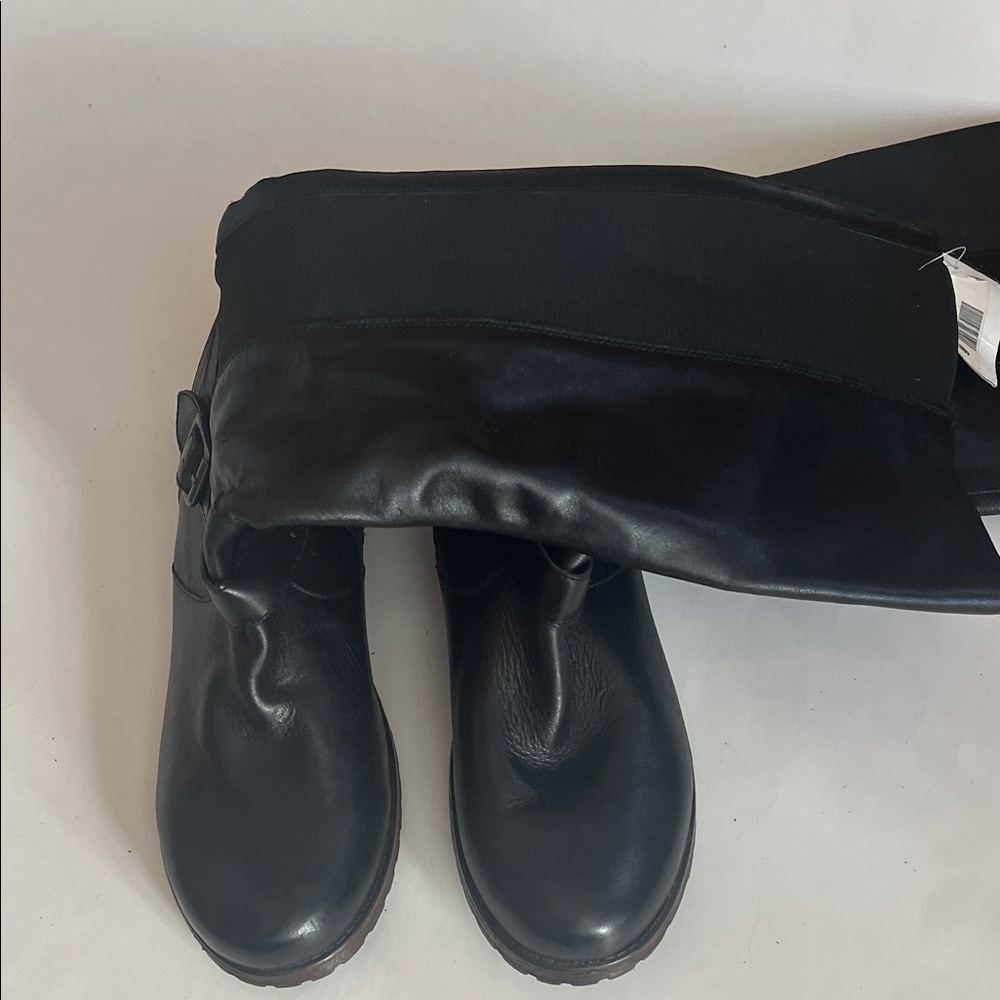 Kenneth Cole New York Black Over the Knee Boots
